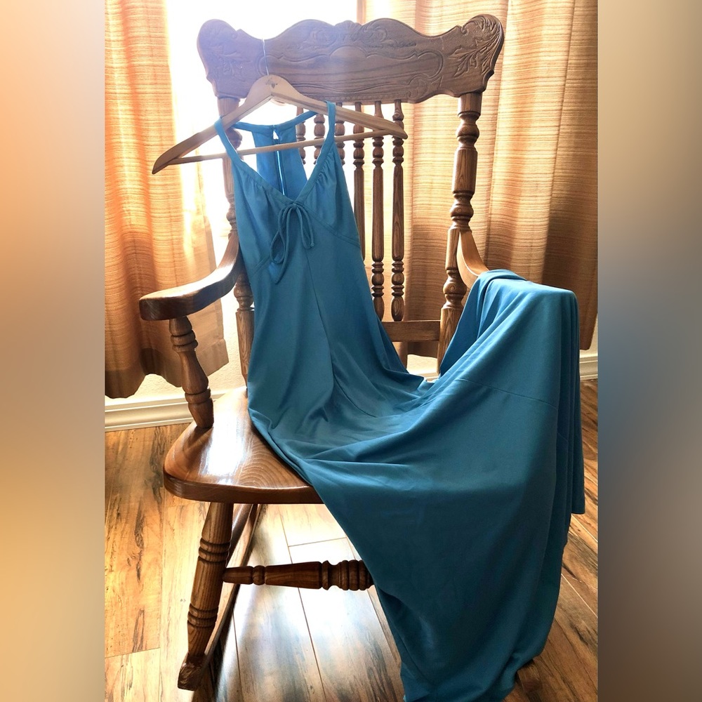 Vintage Blue Maxi Gown